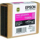 Epson T580A Vived Magenta Original Ink Cartridge C13T580A00 (80Ml.) for Epson Stylus Pro 3800, 3880
